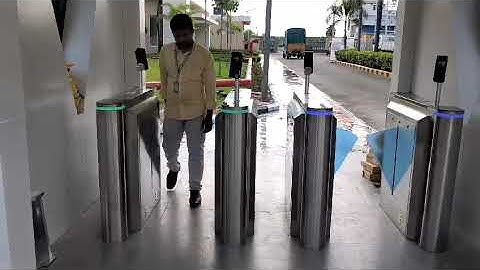 Flap Barrier System with Face Recognition