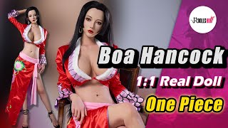 😍One Piece Boa Hancock Sex Doll Softness Test! Perfect Replica of the Snake Princess!
