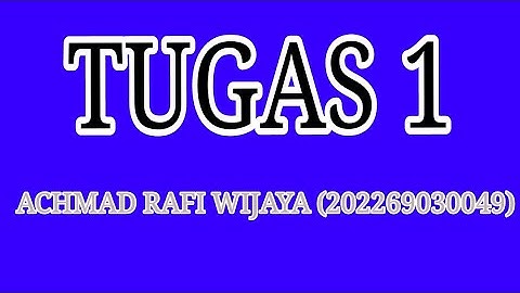 TUGAS 1 ALGORITMA & PEMROGRAMAN || (kumpulan video hello java,komentar,dsb)