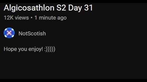 Updated Algotriacontathlon Intro