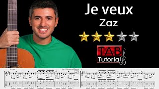Je veux by Zaz | Classical Guitar Tutorial + Sheet & Tab