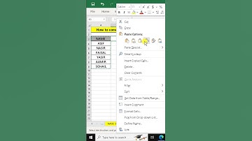 How to convert vertical to horizontal in excel