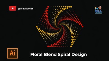 How to Create Beautiful Spiral/ Pattern Design using Adobe Illustrator @nillaianimation1
