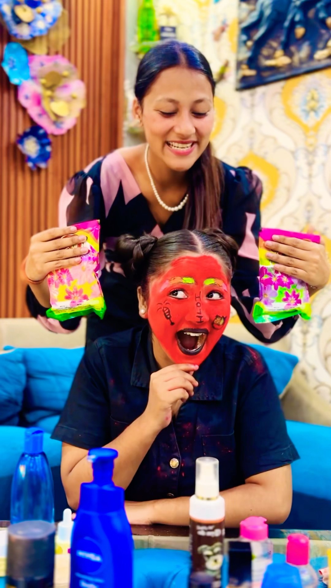 Holi Ka Makeup ? Happy Holi #holi #shorts #aslimonaofficial