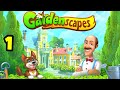 Gardenscapes Part 1 Gameplay Walkthrough iOSAndriod 