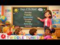 Days Of The Week Song For Kids  | Twiddle Tunes Kids Song And Nursery Rhymes