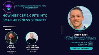 How NIST CSF 2.0 fits into small-business security with Daniel Eliot