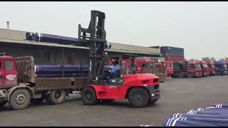 How to load the pipes into container