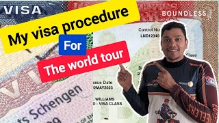 Visa Procedure For The World Tour | India to Singapore | India To London | My Cycle Journey