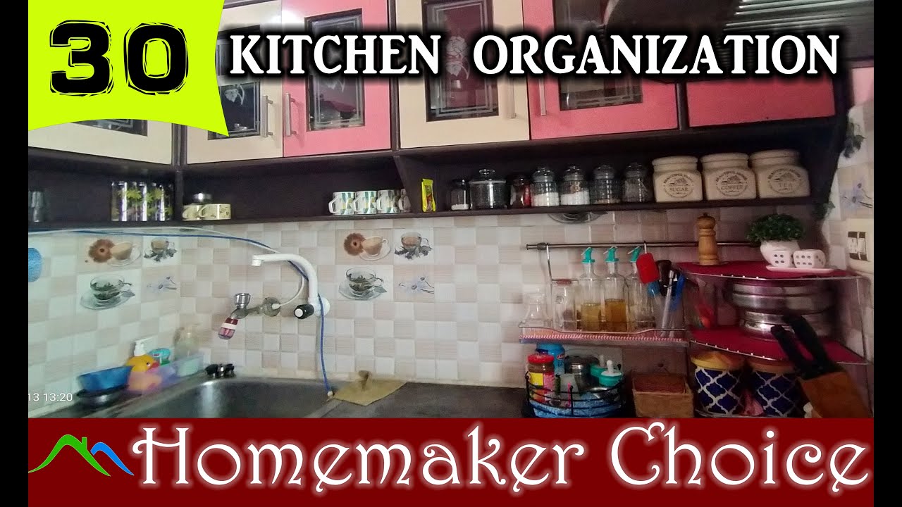 How to organize Kitchen Indian Kitchen Tour 1 Kitchen Organization YouTube