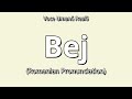👉 How To Say "Beige" in Romanian | "Bej" (Pronunciation)