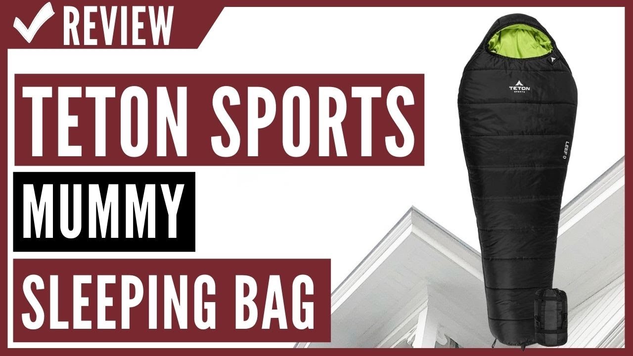 TETON Sports LEEF Lightweight Mummy Sleeping Bag Review YouTube