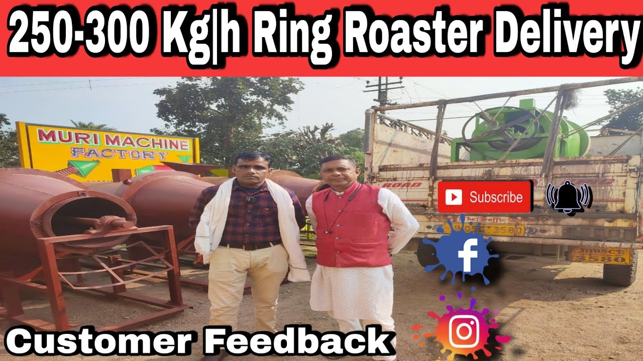 250-300 Kg|h Puffed Rice Machine, Chana,Chips, Katori,Muri,Mamra,Abcd Rings, Customer Feedback!!