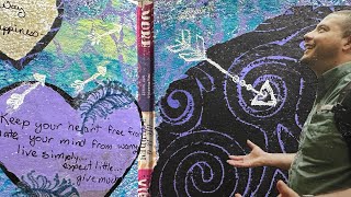 #Firstsaturdayart  The way to happiness Journal page