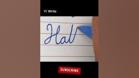 Hatte- Beautiful name in  in Cursive writing| Cursive Writing for beginners|#shorts