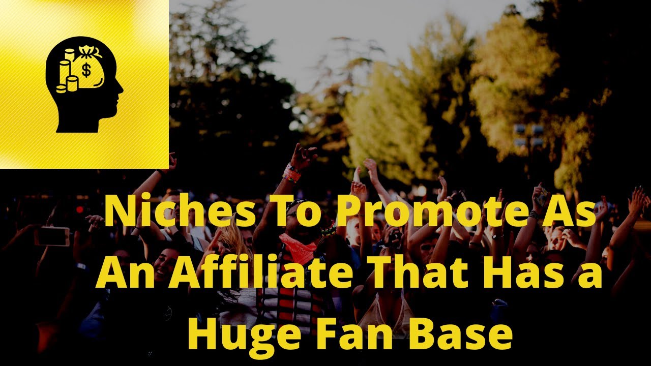 Niches With Huge Fan Base You Can Profit From With Affiliate Marketing