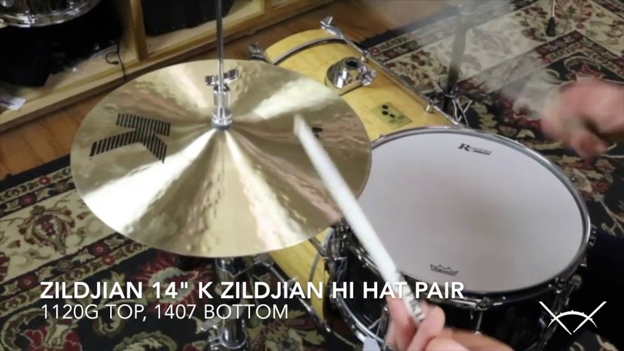 Zildjian 14" K Zildjian HiHats - Demo of Exact Cymbal
