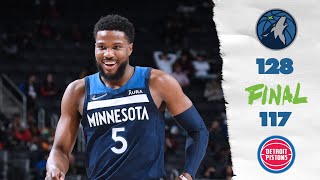 Wolves Win Three Straight | Defeat Pistons In Detroit, 128-117 | February 3, 2022
