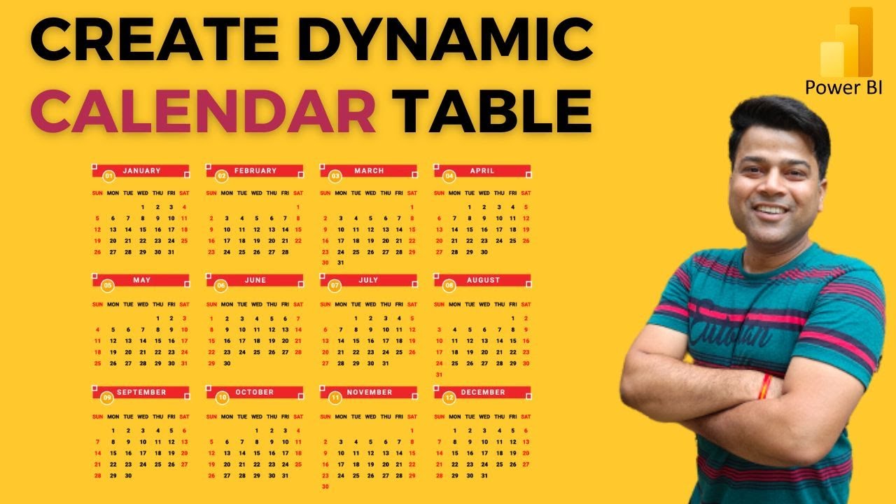 Create Dynamic Calendar in Power BI @ExcelSujeet - YouTube