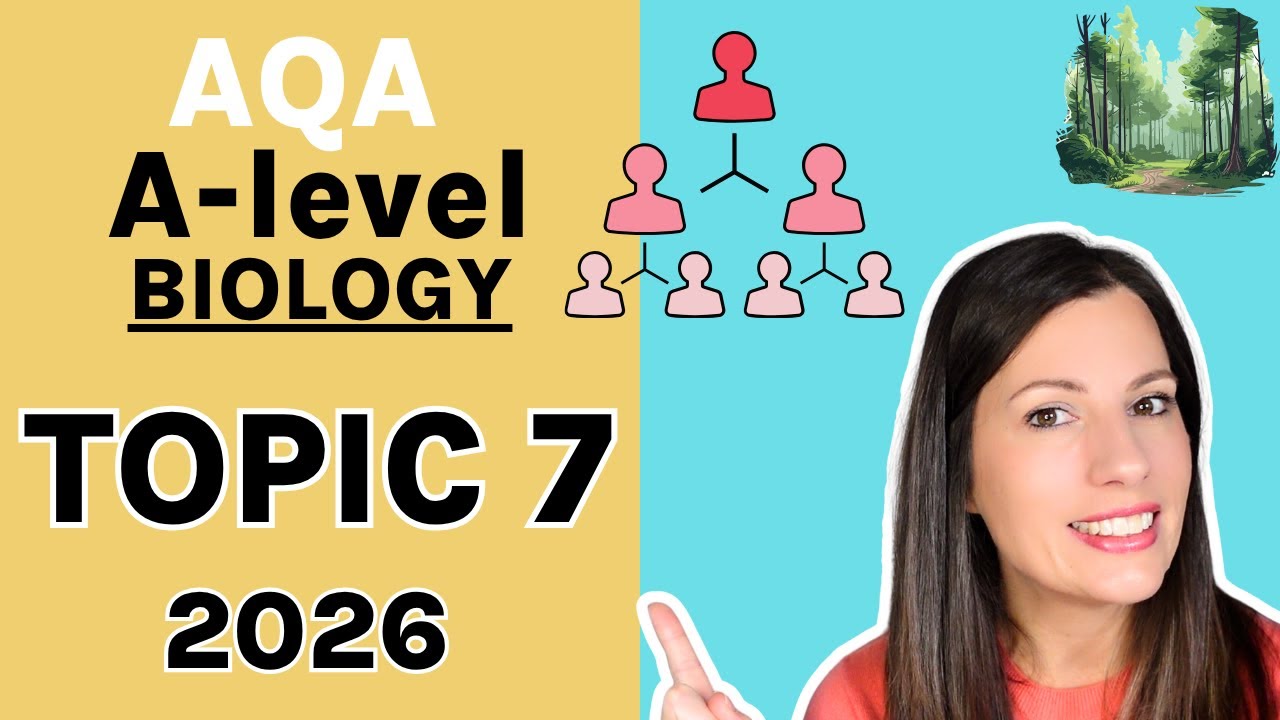 TOPIC 7 AQA A-level Biology - Learn the entire topic. Inheritance, Speciation, Sampling, Succession