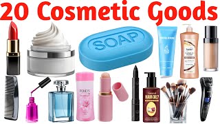Learn 20 Cosmetic Items Names Pictures And Sound Easy Learning Video