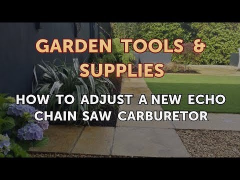 How to Adjust a New Echo Chain Saw Carburetor - YouTube