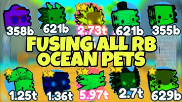 What Happens when you fuse All RB Ocean Axolotl? | Pet Simulator X! *Ocean Update*