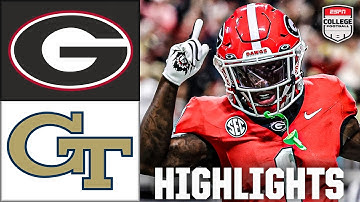 Georgia Bulldogs vs. Georgia Tech Yellow Jackets | Full Game Highlights | ESPN College Football