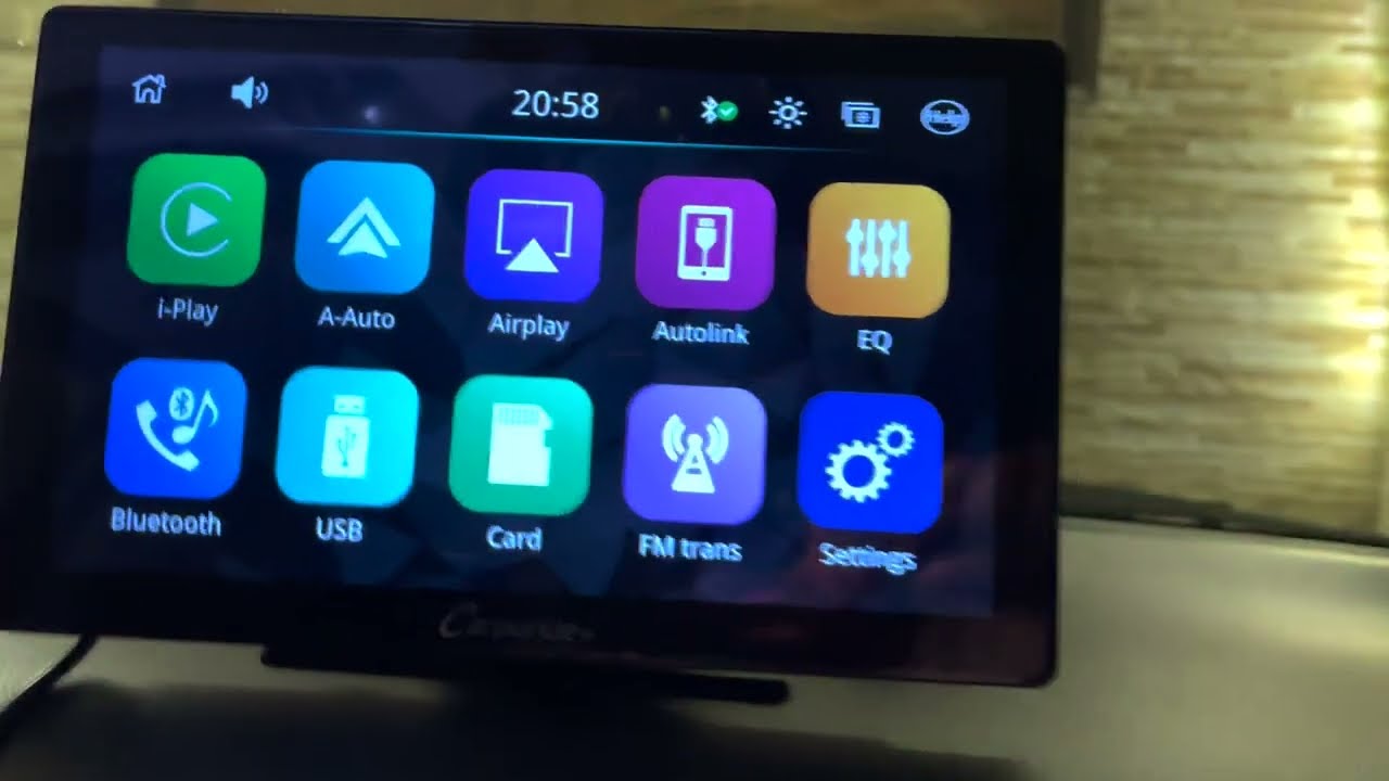 Carpuride Wireless Touchscreen with CarPlay and Android Auto