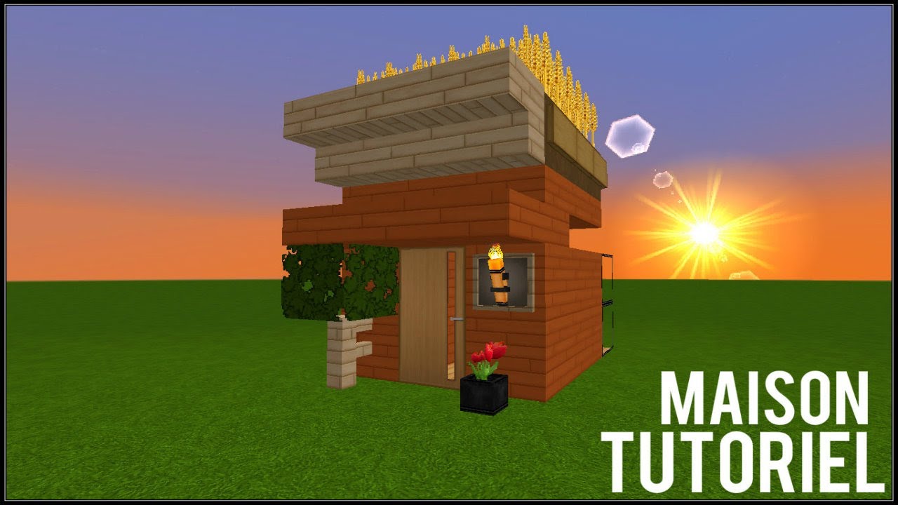 Comment faire une belle petite maison dans minecraft - YouTube