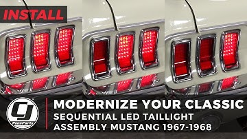Sequential LED Taillight Assemblies | 1967-1968 Mustang