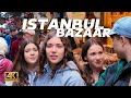 Istanbul Turkey 4K Walking Tour - Eminonu &amp; Spice Market - Galata Bridge