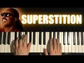 Stevie Wonder - Superstition (Piano Tutorial Lesson)