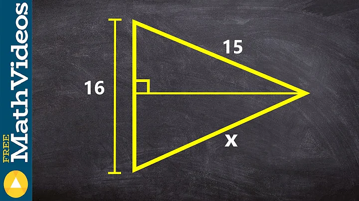 Applying the pythagorean formula to multiple triangles to find the missing length