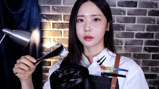 ASMR.sub ร้านตัดผมสุภาพบุรุษ💈| โกนแบบเปียก & ดัดผม & ตัดผม & แชมพู & วิสเปอร์