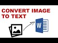 how to convert image to text