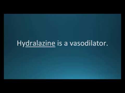 How To Pronounce Hydralazine (Apresoline) (Memorizing Pharmacology Flashcard)