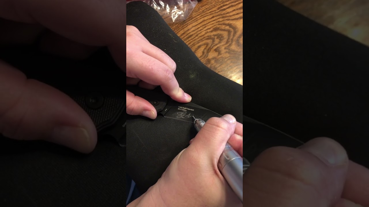 Hand engraved personalized pocket knife for grandfather gift groomsmen Father’s Day forever keepsake