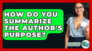 How Do You Summarize The Author