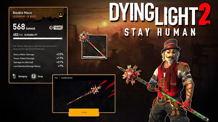 🩸Dying Light 2 - Bauble Mace Weapon - Winter Tales Event - Global Goal🔥