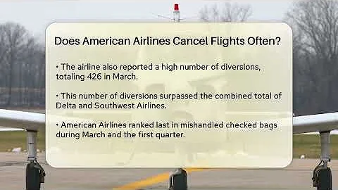 Does American Airlines Cancel Flights Often? - Air Traffic Insider