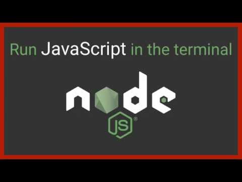 Video: Jak spustím soubor node js v Terminálu?