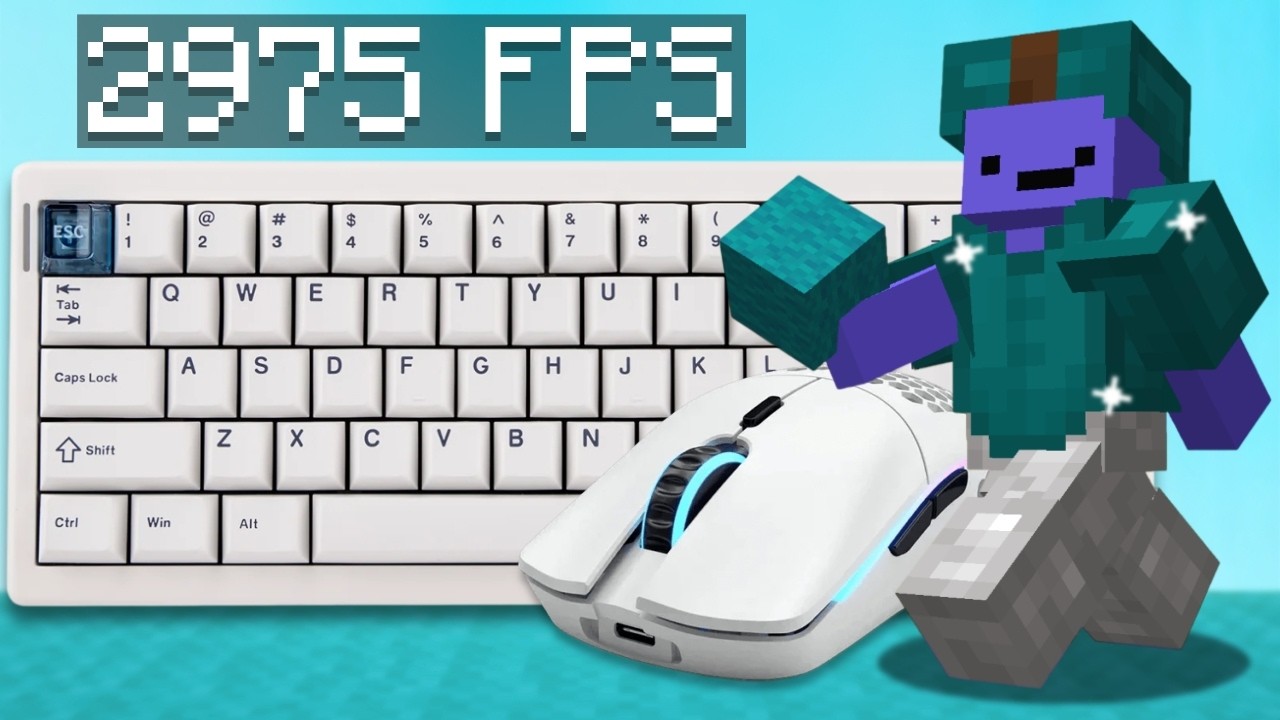 (Telly Bridging) Calming BedWars ASMR Keyboard & Mouse Sounds | Hypixel BedWars