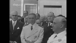 1953 08 10 NODO 553B El Caudillo inaugura, en Burgos, Un nuevo grupo escuela
