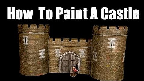 How To Paint Stones and Castle Terrain ( Brown Brick Wall )