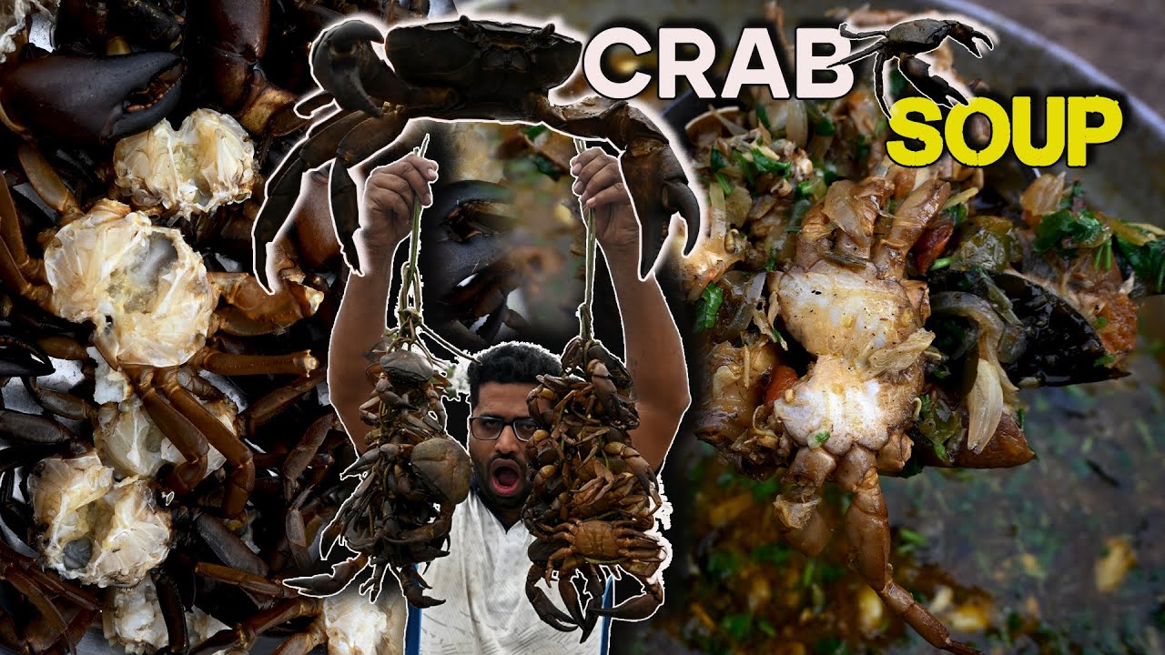 ಏಡಿ ಸೂಪ್ 🦀🤤🌶️ | Crab Soup In Village Style🦀🤤🌶️