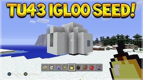 Minecraft Console Edition - Title Update 43 IGLOO Near Spawn Seed + Broken Sea Temple!