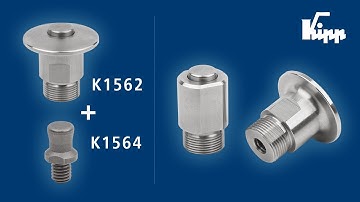 KIPP push button latches - Exchange or close fixtures and hatches easily