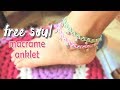 "Free your soul" with this macrame anklet tutorial - Boho style - Hướng dẫn làm lắc chân Boho