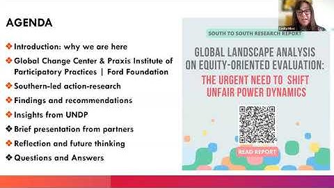 Launch research report: "Equity-centered evaluation of international cooperation efforts